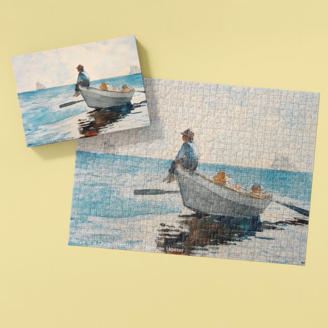 Pojkar i en dory (1880) av Winslow Homer Pussel (Boys In A Dory (1880) By Winslow Homer)