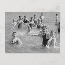 Pojkar i kornigt vykort. 1920-talets foto vykort