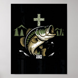 Pojkar kristen fiske tro följ jesus stor abborre poster