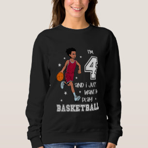 Pojkar Lekar basketboll Jag är 4 T Shirt