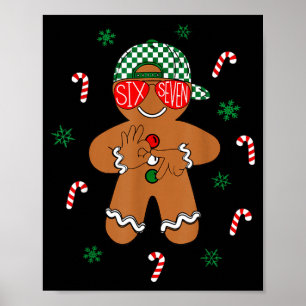 Pojkar Mäns jul 6 7 Pepparkakor Roligt Meme Sex Poster