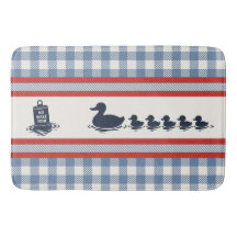 Pojkar med stil Duck & Gingham- Marinröd Rökblå