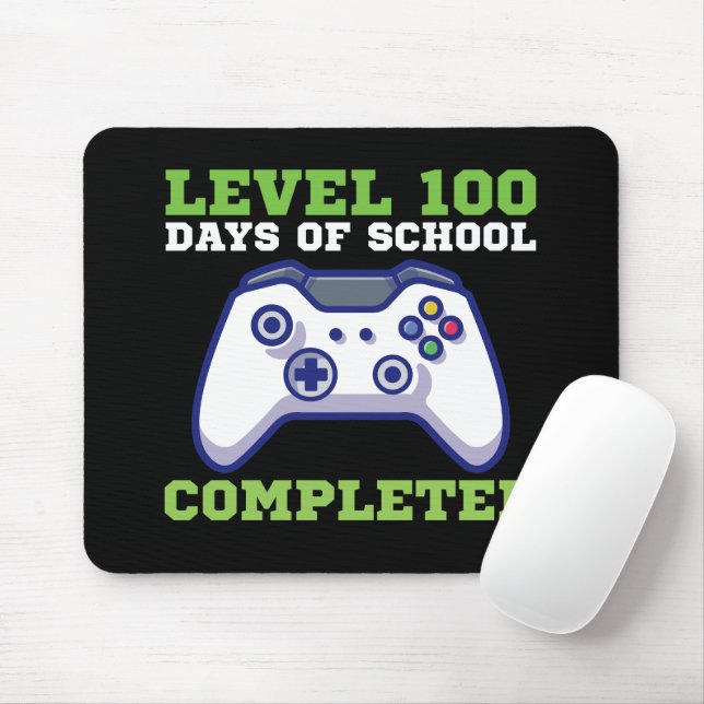 Pojkar Nivå 100 Dagar Av Skolan Klar  Musmatta (Med mus)