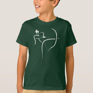 Pojkar Recurve bågskyttutslagsplatsen T-shirt