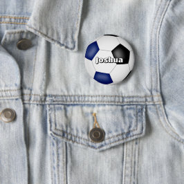 Pojkar, soccus blue black team färg knapp