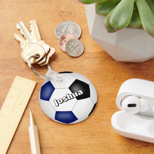 Pojkar, soccus blue black team färg nyckelring (Skrivbord)