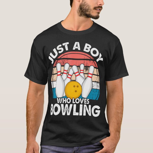 Pojkar som bowlar t shirt (Framsida)