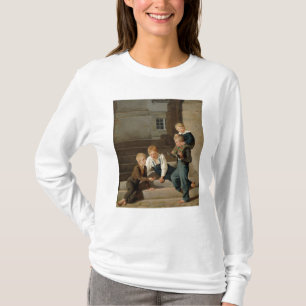 Pojkar som framme leker tärning av Christiansborg T-shirt