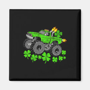 Pojkar St Patricks Day Lucky Monster Truck  Magnet
