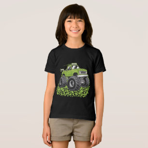 Pojkar St Patricks Day Småbarn Lucky Monster Truck T Shirt