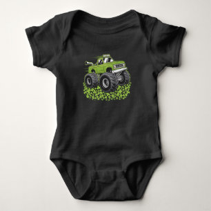 Pojkar St Patricks Day Småbarn Lucky Monster Truck T Shirt