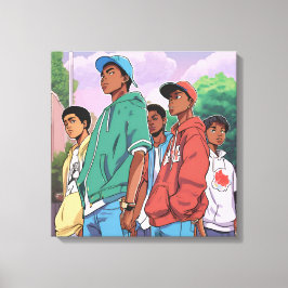 Pojkar till Manar Canvastryck