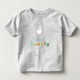 Pojkar Två Dumma Gås Gård 2-årsdag T Shirt
