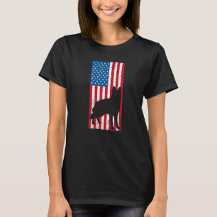 Pojkar tyskt herdehund Kids GSP Hund Patriotisk Am T Shirt