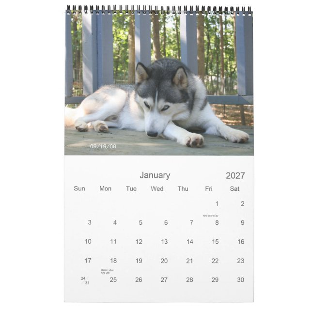 Pojkarna Kalender (Jan 2027)