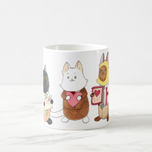 Pojkarna och deras valentineser! kaffemugg