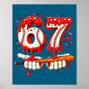 Pojkarnas baseboll 67 Glassdråp Poster