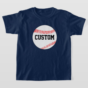 Pojkarnas baseboll T-shirt med anpassad färg och l