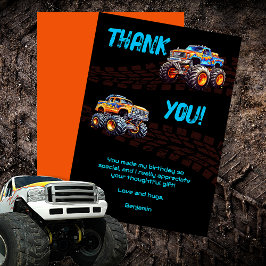 Pojkarnas Monster Truck Bash tema Tack Kort
