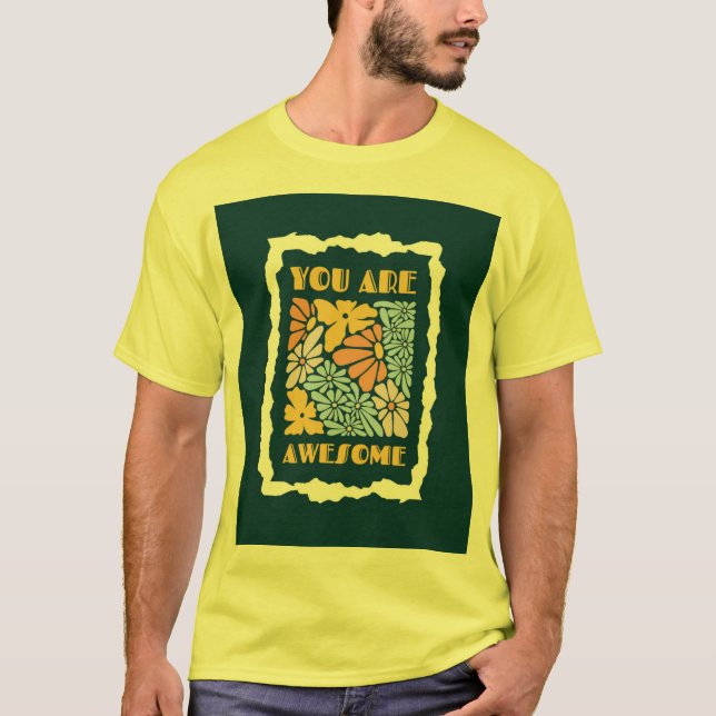 pojkars estetisk design med fantastisk citat till  t shirt (Framsida)