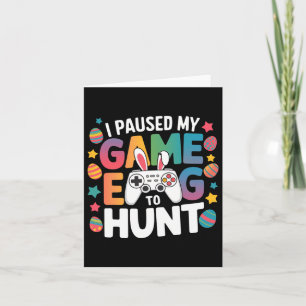 Pojkars Gamer Äggsökning Påskdag Videospel Kanin G Kort