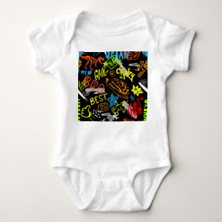 Pojkars graffiti: Handritad coolhet T Shirt