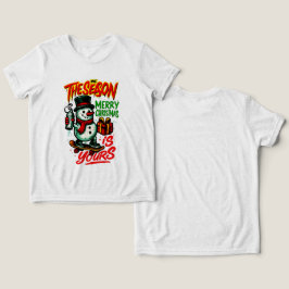 Pojkars jul snöman Cool Holiday T Shirt