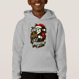 Pojkars mysiga julbjörn DJ Kids vinter jul T Shirt
