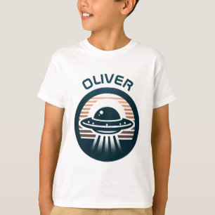 Pojkars UFO vid solnedgång T Shirt