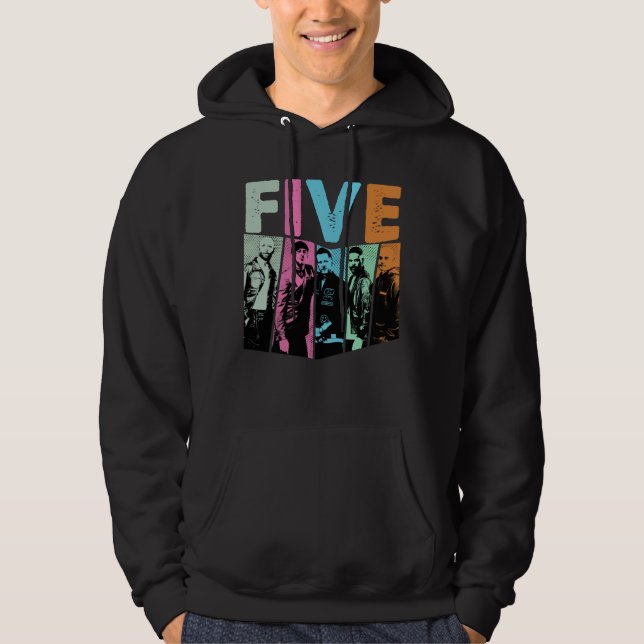 pojkbandsgruppen Five Hoodie (Framsida)