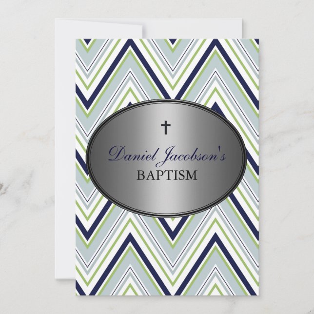 Pojkbaptisminbjudan Inbjudningar (Framsida)