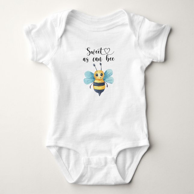 Pojkbarnbi - söt som kan bi t shirt (Framsida)
