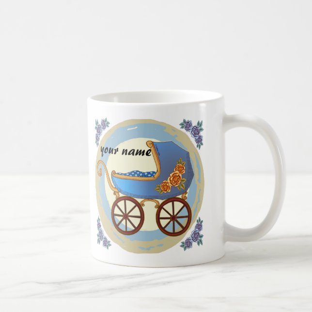 Pojkbarnvagn Kaffemugg (Höger)