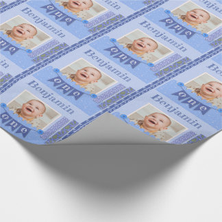 Pojke 1:a födelsedag Blåskrapor Presentpapper