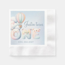 Pojke 1:a födelsedag, tedybjörn luftballong