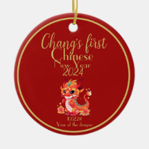 Pojke 1:a kinesiska nyåret, drake