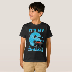 Pojke 6 år gamla gåvor, 6e födelsedag t shirt
