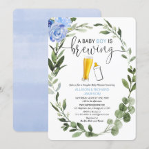 Pojke är Brewing Grey par babydusch