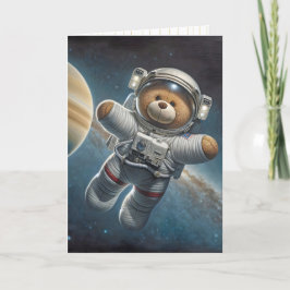 Pojke Astronaut Nalle Kort
