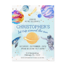 Pojke Astronaut Rymden födelsedagsfest