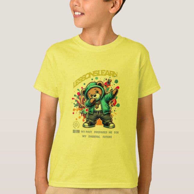 POJKE/BARN DABBING FRAMTIDA LEKTIONER LÄR T-SHIRT  (Framsida)