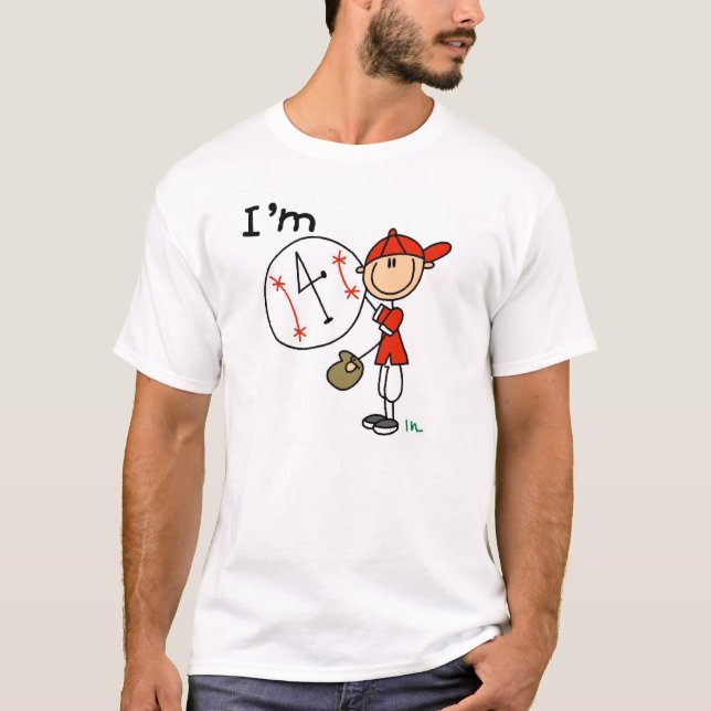 Pojke baseball mig förmiddag 4 tee (Framsida)