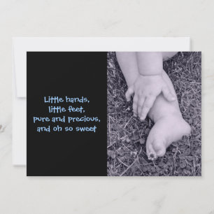 Pojke Birth Annoucement Meddelande
