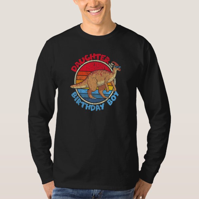 Pojke Birthday I Dotter I Parasaurolophus I Familj T Shirt (Framsida)