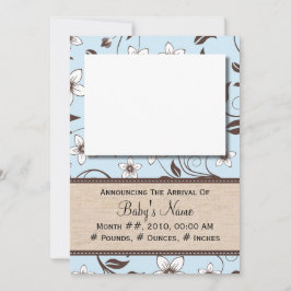 Pojke Blommigt Meddelande