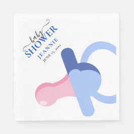 POJKE BLUE BINKY BABY SHOWER Napkins Pappersservett
