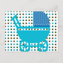 pojke BLUE Carriage Design Hip Gifts Vykort