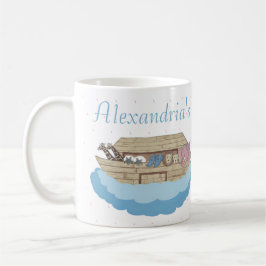 Pojke Blue Noahs Ark Baby Shower-presentkaffe för Kaffemugg