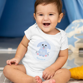 Pojke Blue Puppy Personlig T Shirt