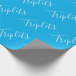 Pojke Blue Triplet Boys skript Presentpapper